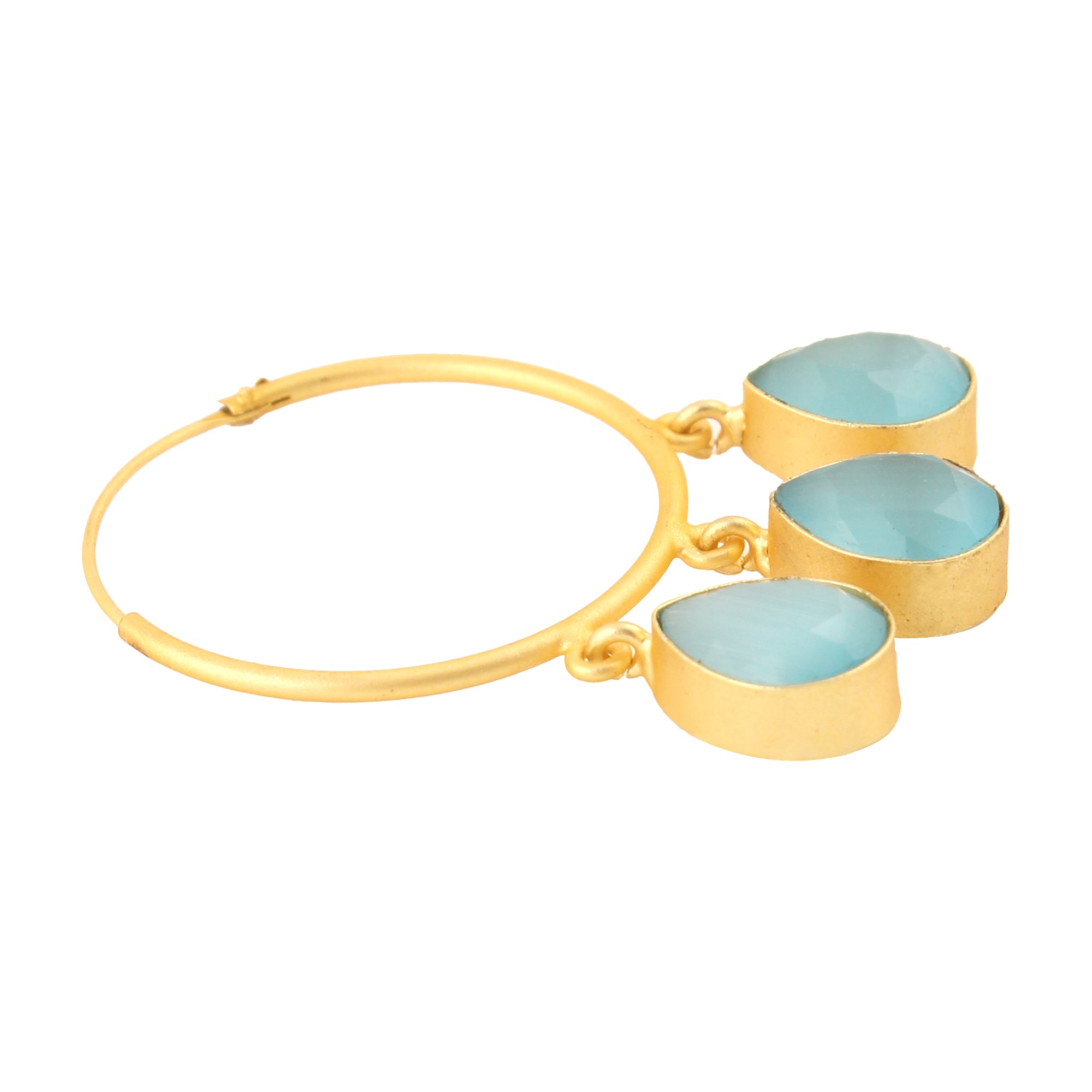 Women's Contemporary Gold Hoop Earrings - Femizen