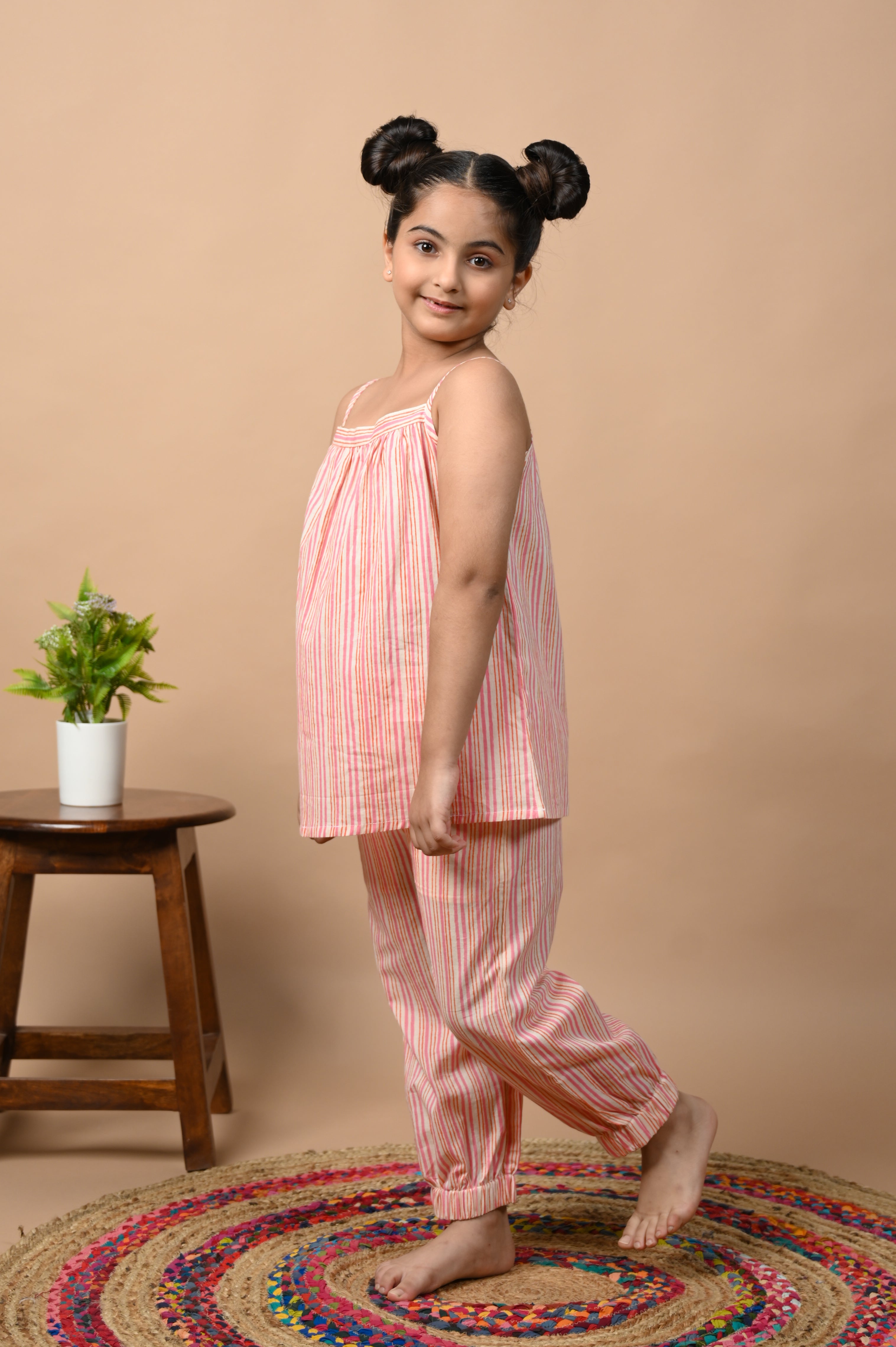 Girl's Dreamy Stripey Night Suit - Whoosh