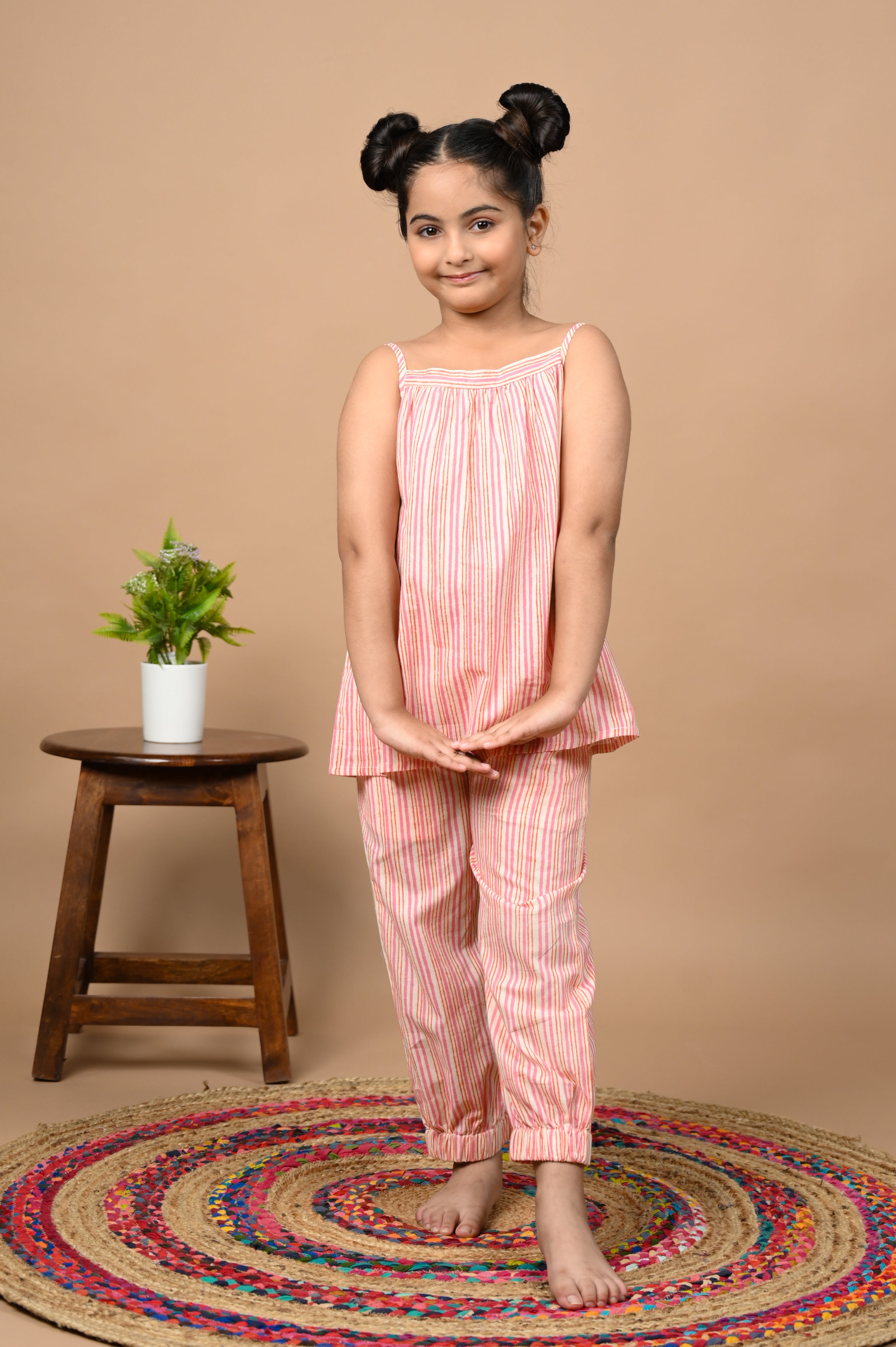 Girl's Dreamy Stripey Night Suit - Whoosh