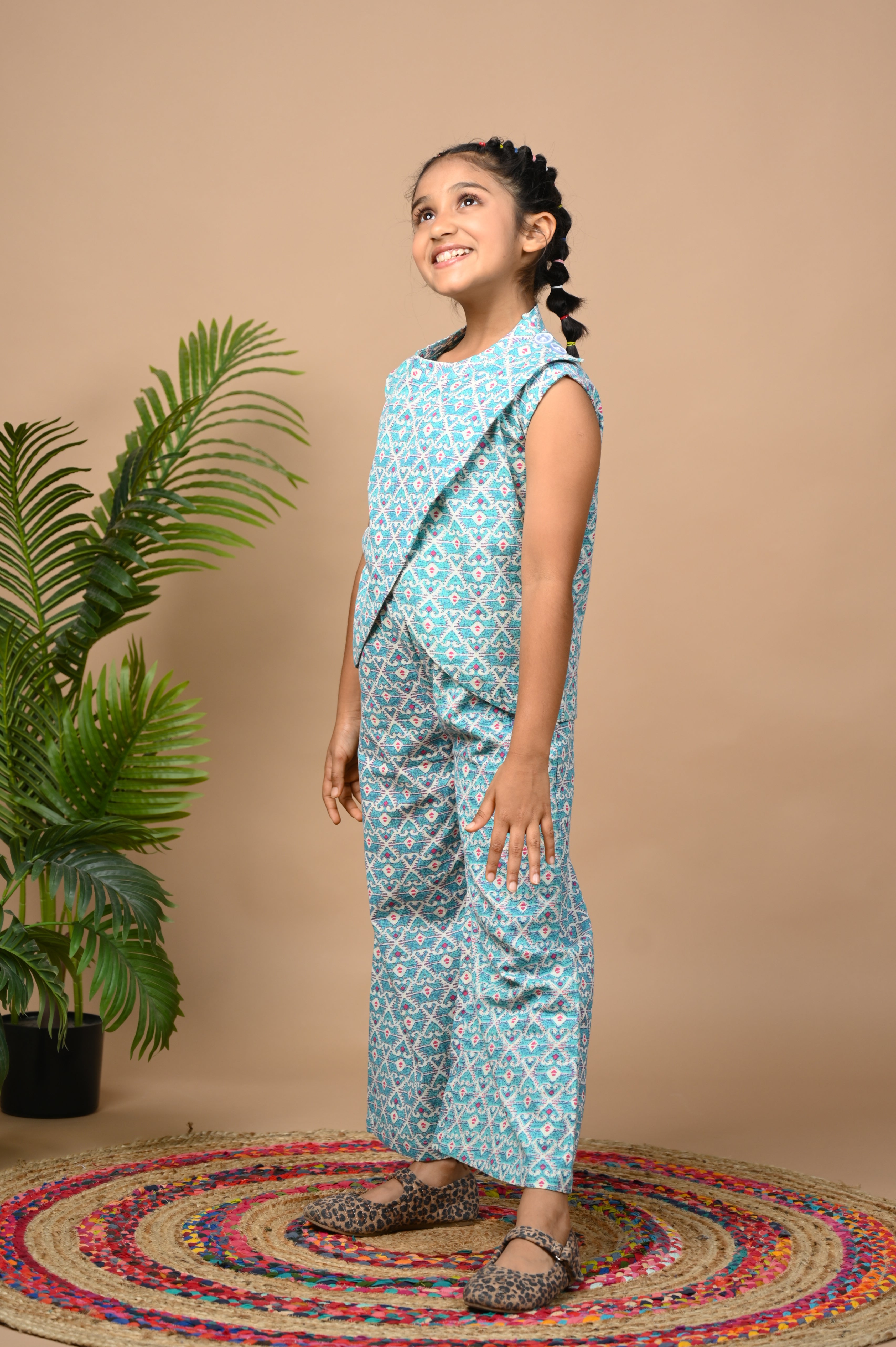 Girl's Turquoise Tides Geometric Coord Set - Whoosh