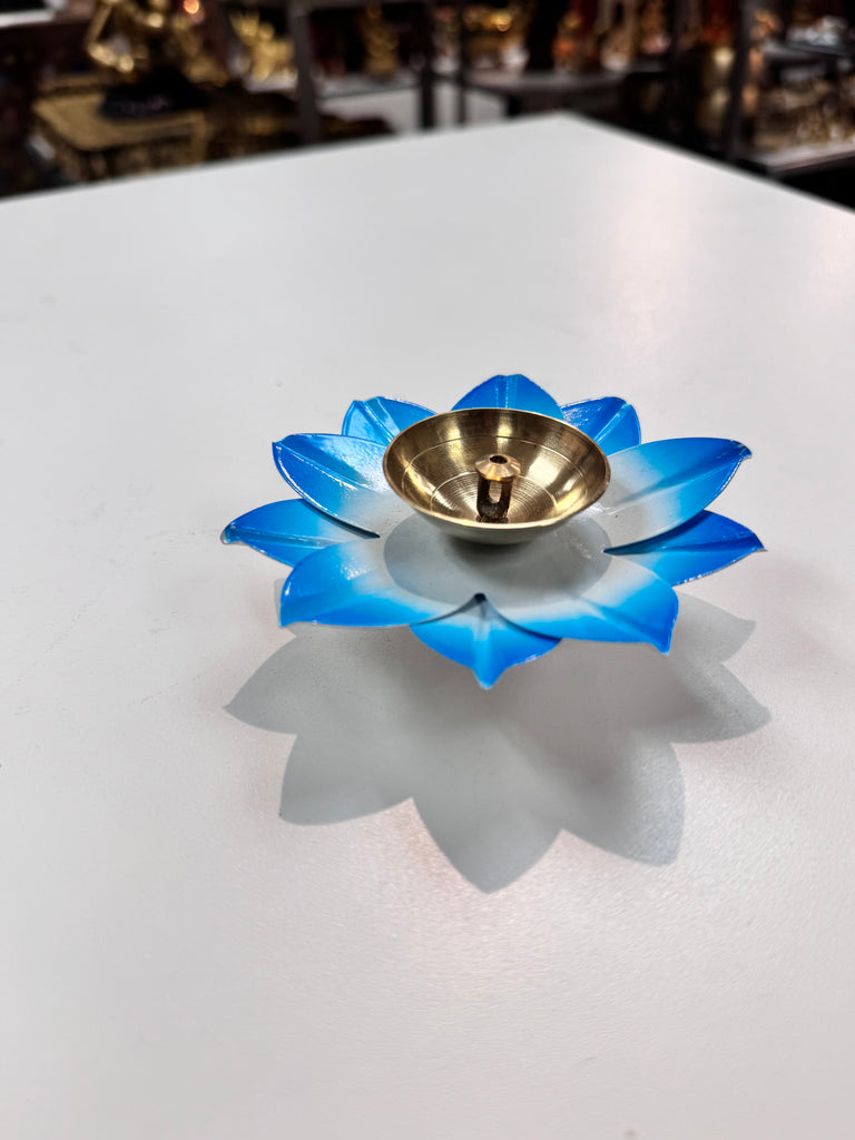 Colour Flower Deep Diya 2" – Decorative Oil Lamp for Puja & Festive Décor