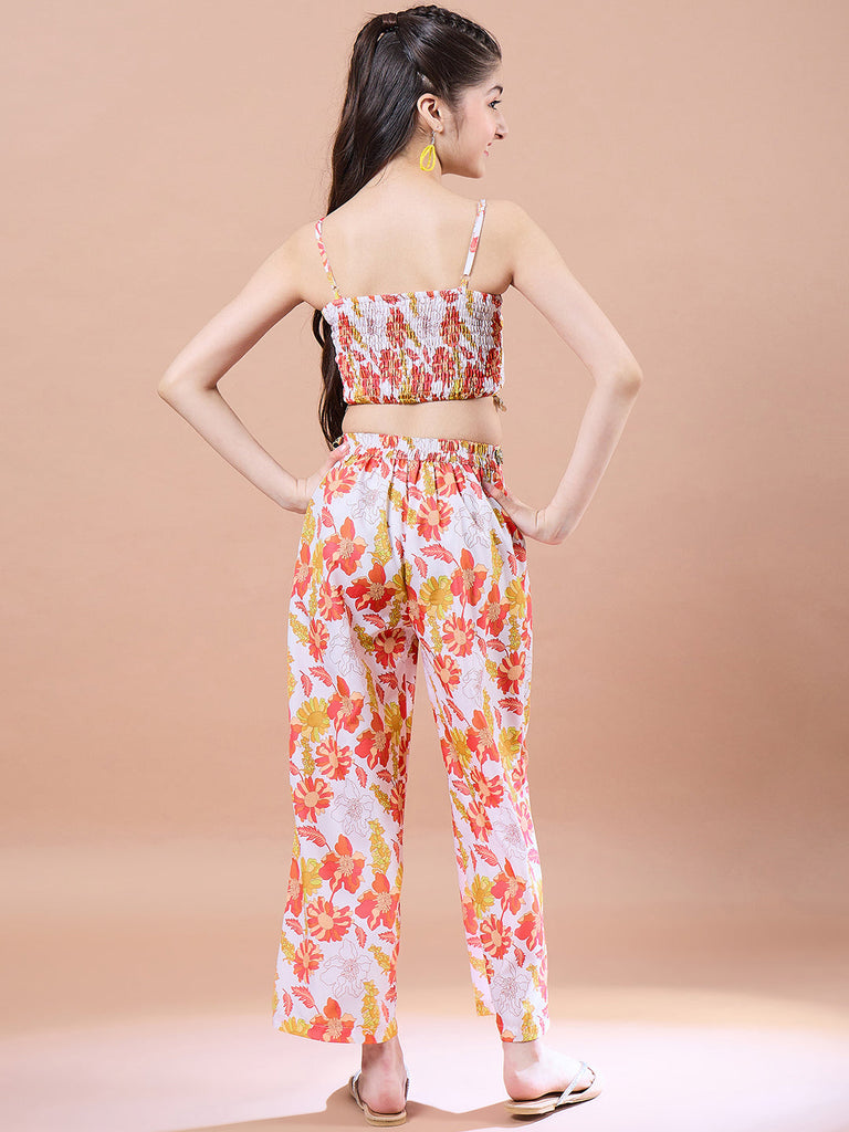 Girls Printed Top With Pyjamas