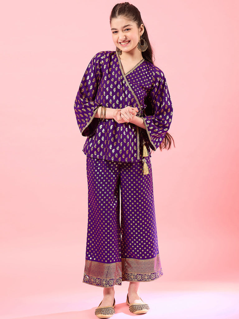 Girls Printed Top With Pyjamas