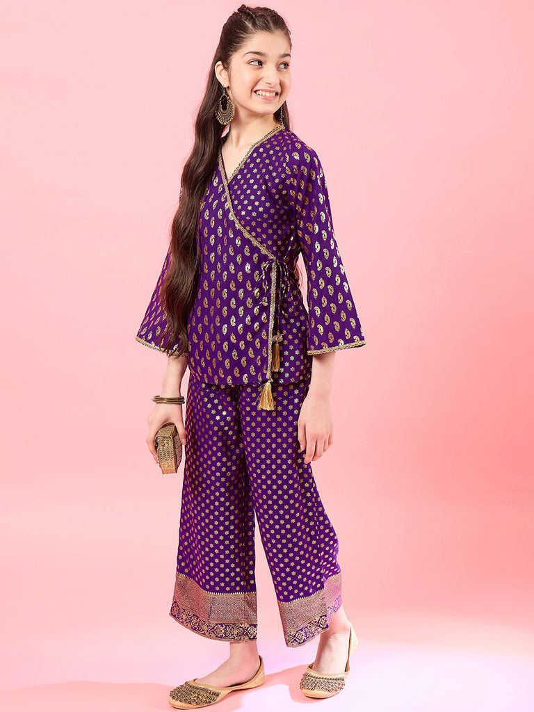 Girls Printed Top With Pyjamas