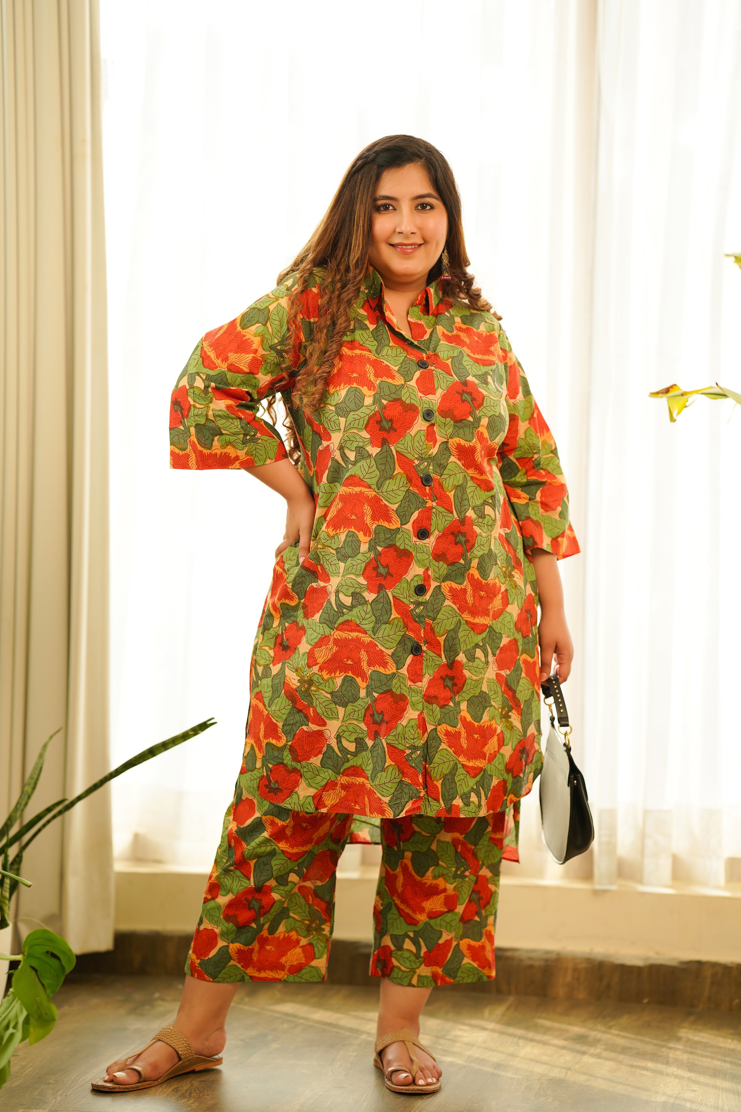 Women's Tropical Forest Co-Ord Set - Nangalia Ruchira