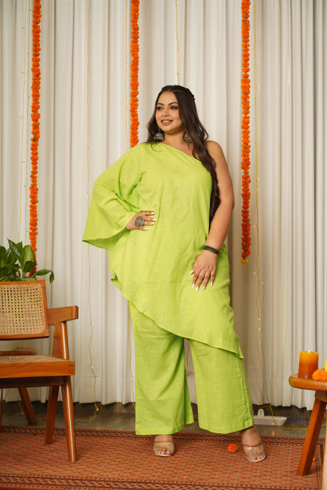 Women's Lime Gaga Co-Ord Set - Nangalia Ruchira