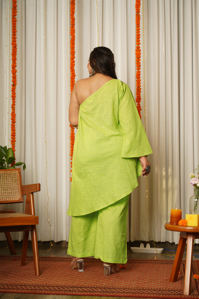 Women's Lime Gaga Co-Ord Set - Nangalia Ruchira