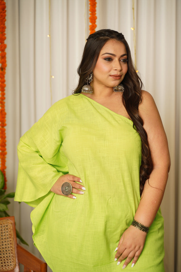 Women's Lime Gaga Co-Ord Set - Nangalia Ruchira