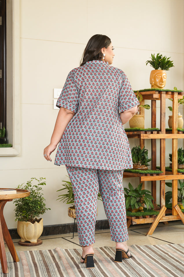 Women's Trapeze Shirt Co-Ord Set - Nangalia Ruchira