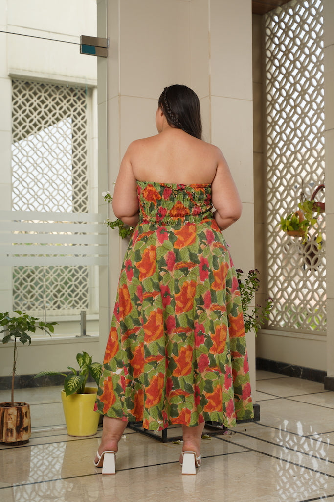 Women's Tropical Tube Dress - Nangalia Ruchira