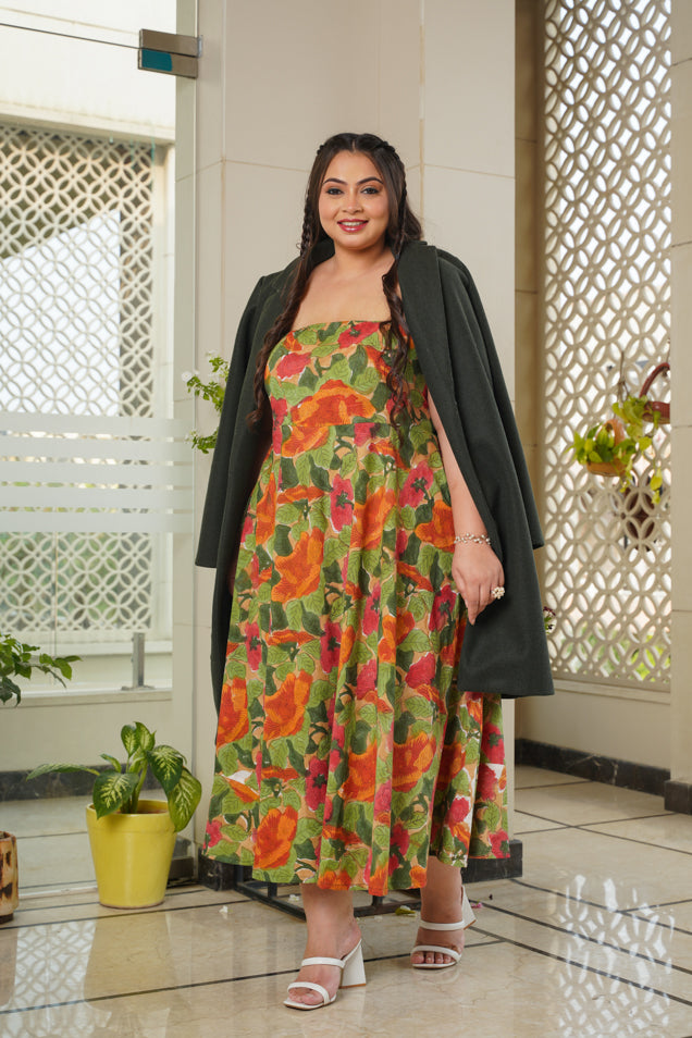 Women's Tropical Tube Dress - Nangalia Ruchira