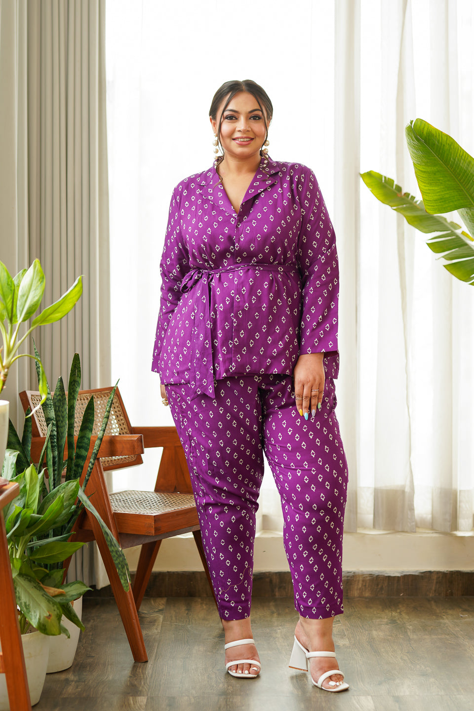 Women's Purple Pantsuit - Nangalia Ruchira