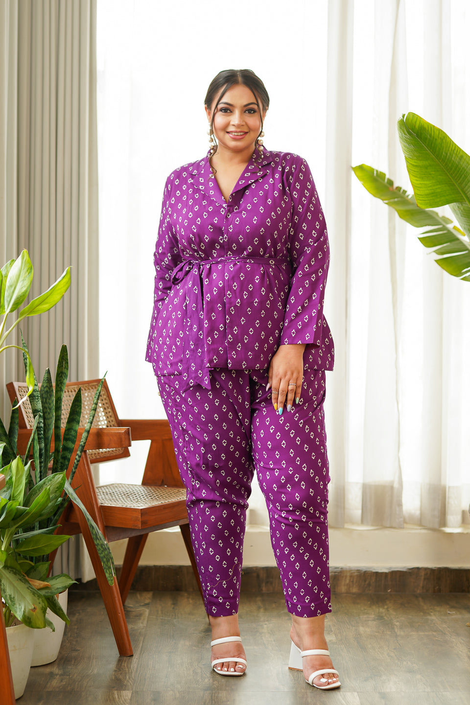 Women's Purple Pantsuit - Nangalia Ruchira