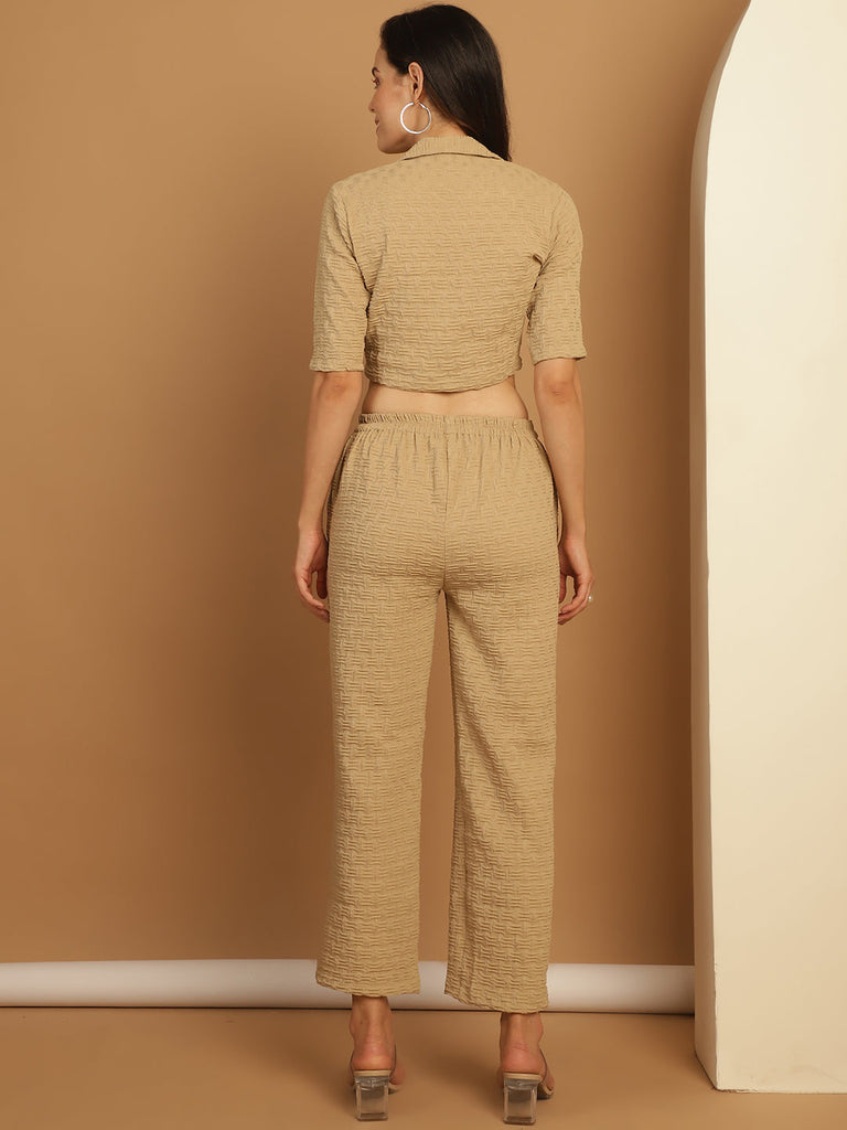 Women's Top and Trouser Woven Design co-ords