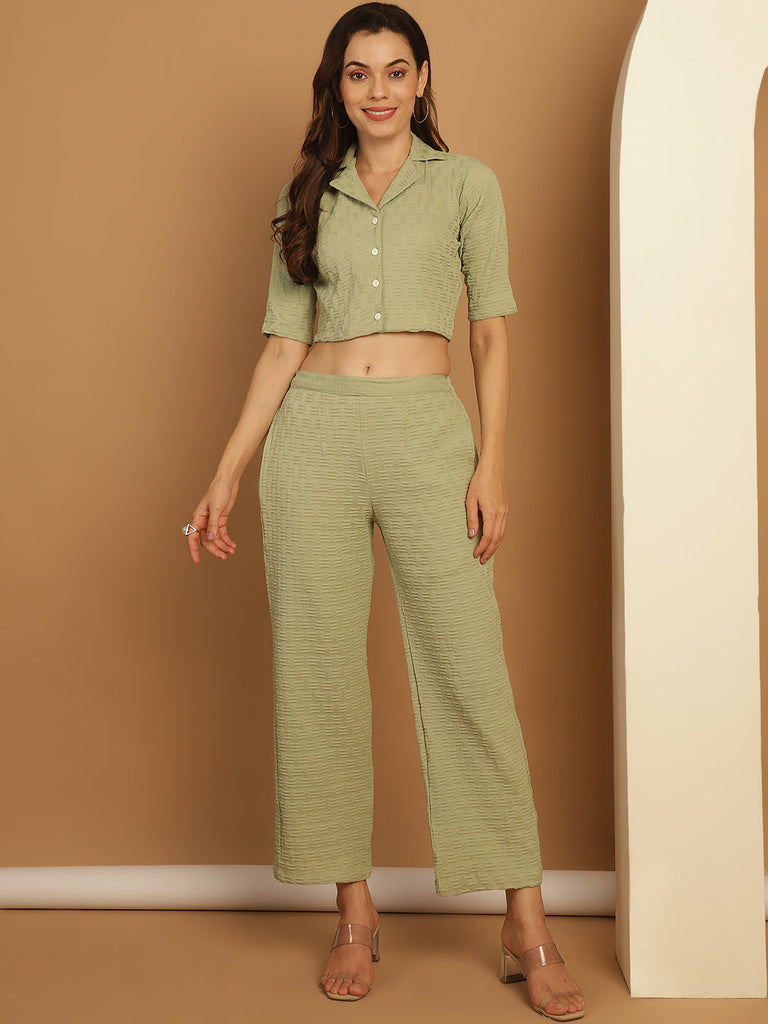 Women's Top and Trouser Woven Design co-ords