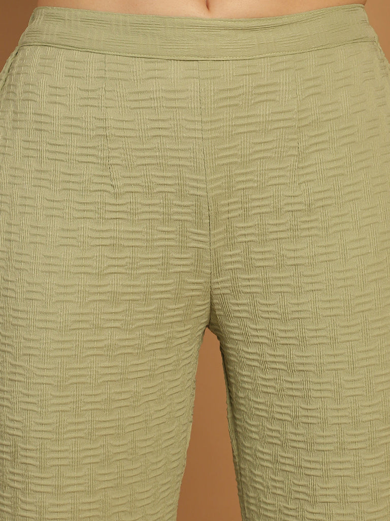 Women's Top and Trouser Woven Design co-ords