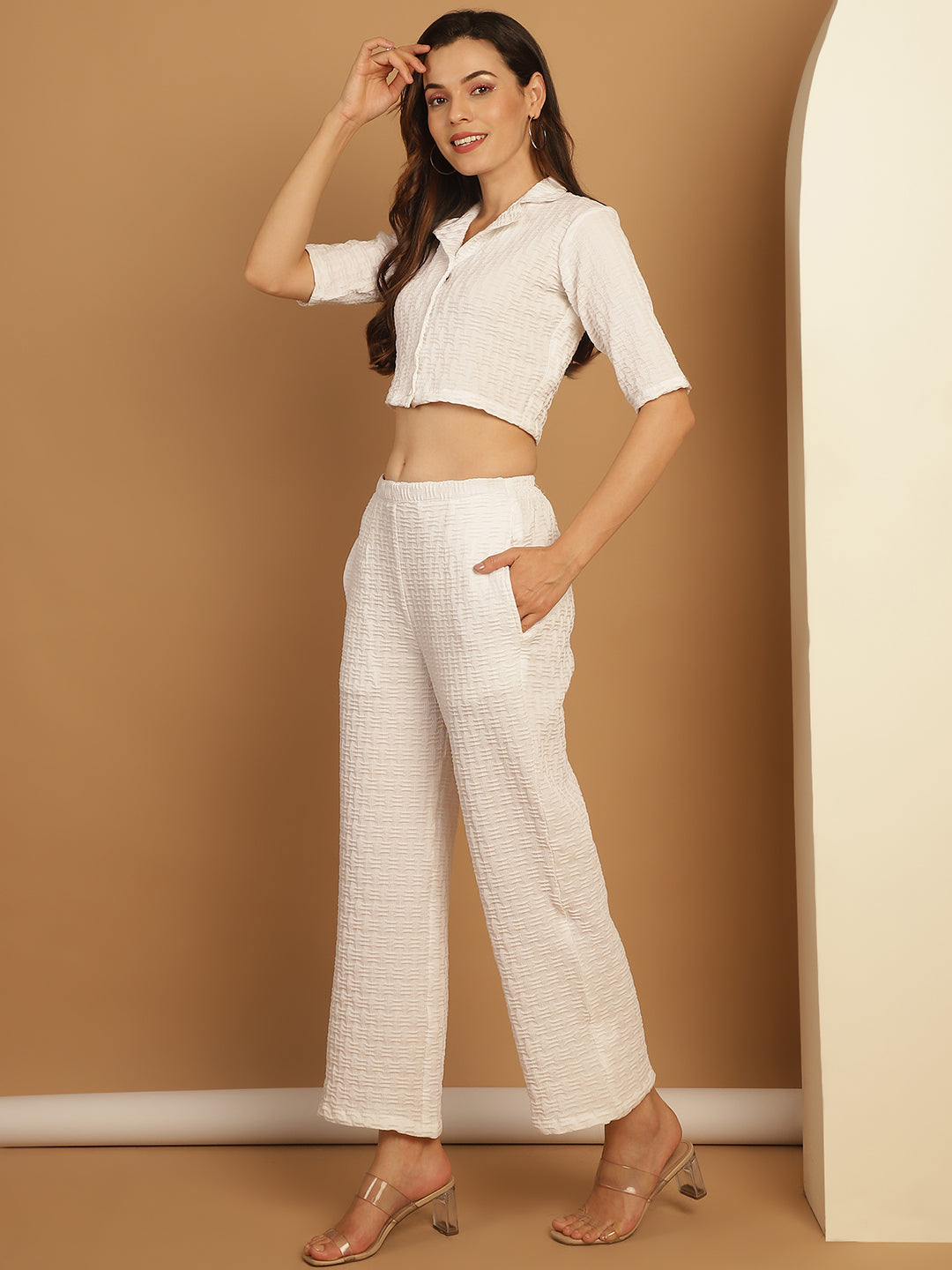 Women's Top and Trouser Woven Design co-ords - Taantav