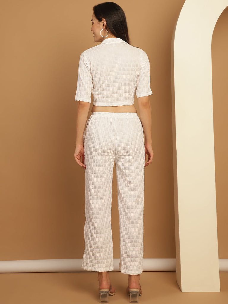 Women's Top and Trouser Woven Design co-ords