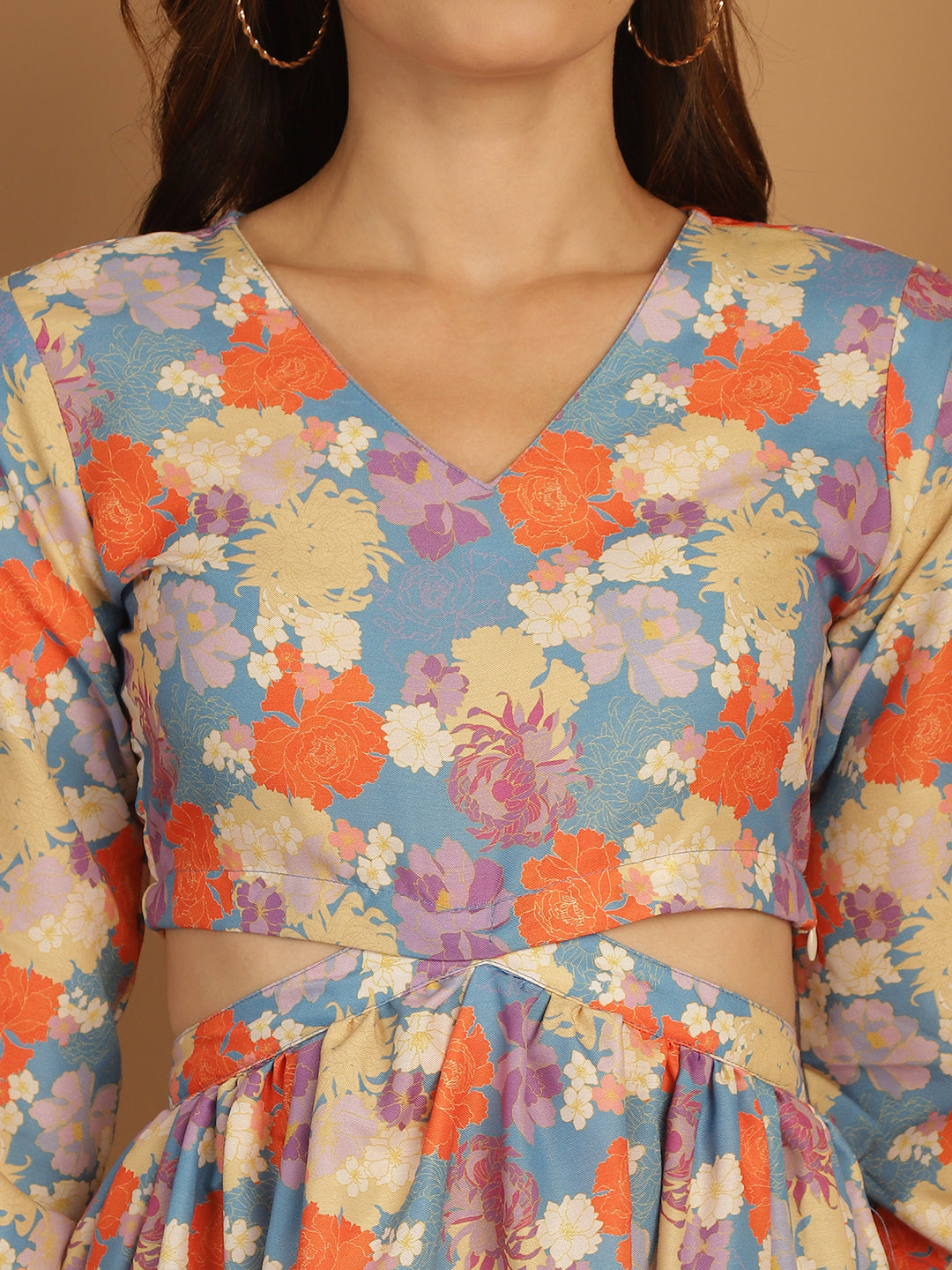 Women's Floral Printed Dress - Taantav