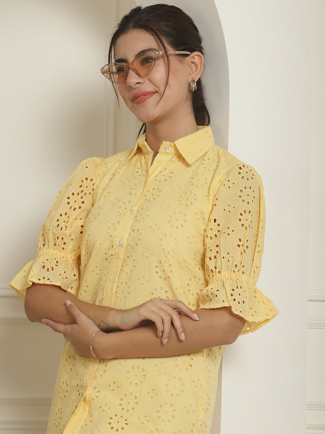 Women's Embroidered Cotton Dress for Women