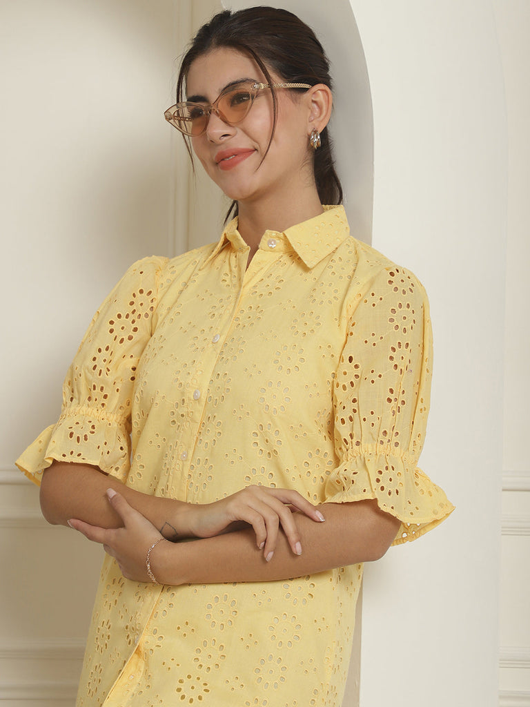Women's Embroidered Cotton Dress for Women