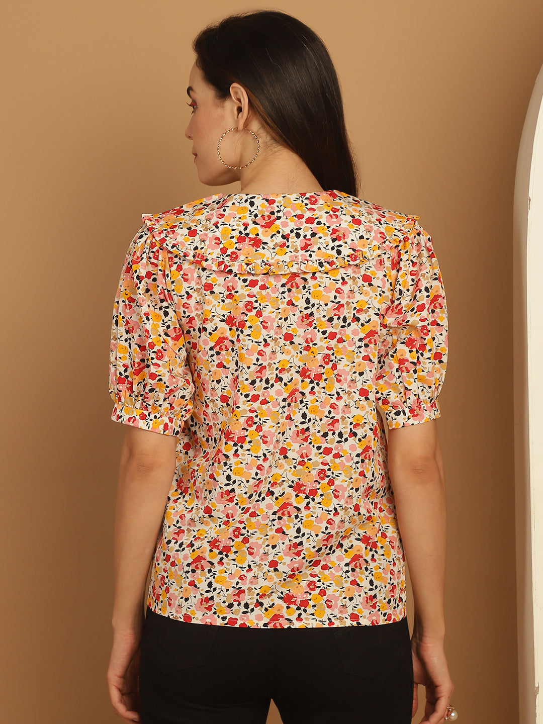 Women's Floral Printed Women's Top - Taantav