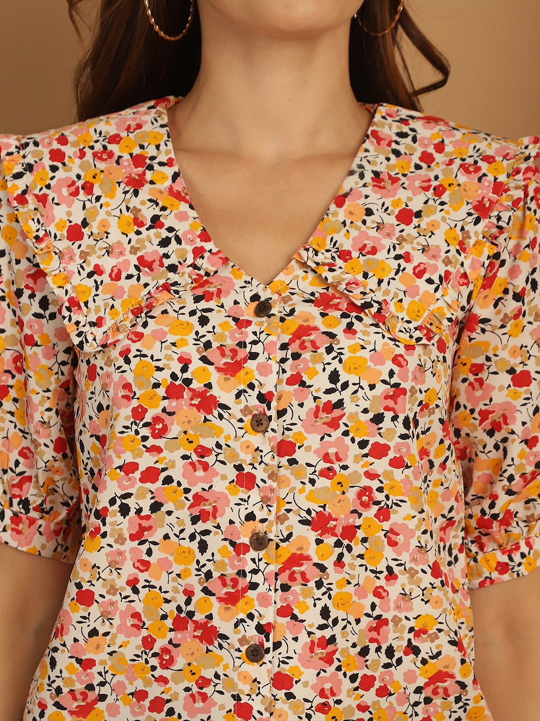 Women's Floral Printed Women's Top - Taantav