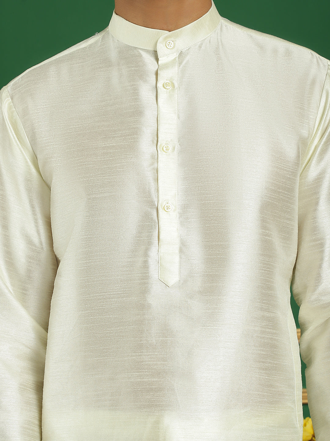 Men's Sequins and Embroidered Nehru Jacket With Solid Kurta Pyjama - Taantav