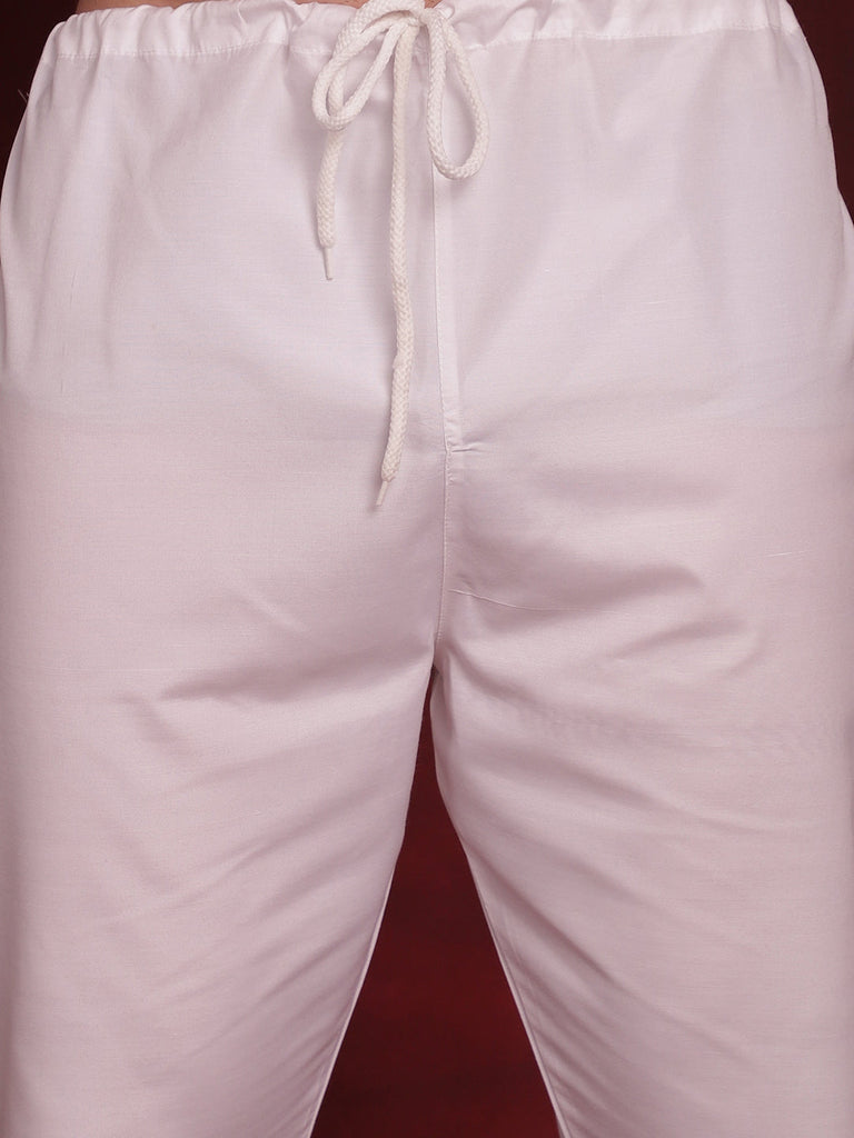 Men's Sequin Chikankari Front Open Kurta With Pyjamas
