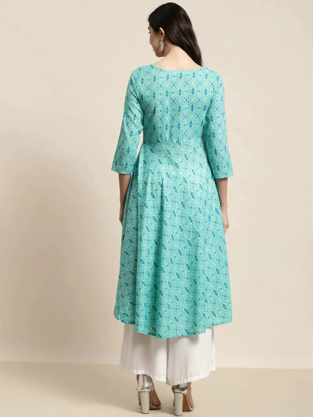 Women's Printed Anarkali Kurta - Taantav