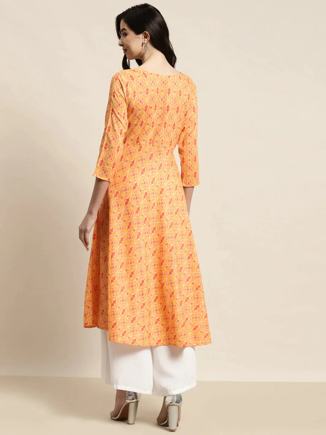 Women's Printed Anarkali Kurta - Taantav