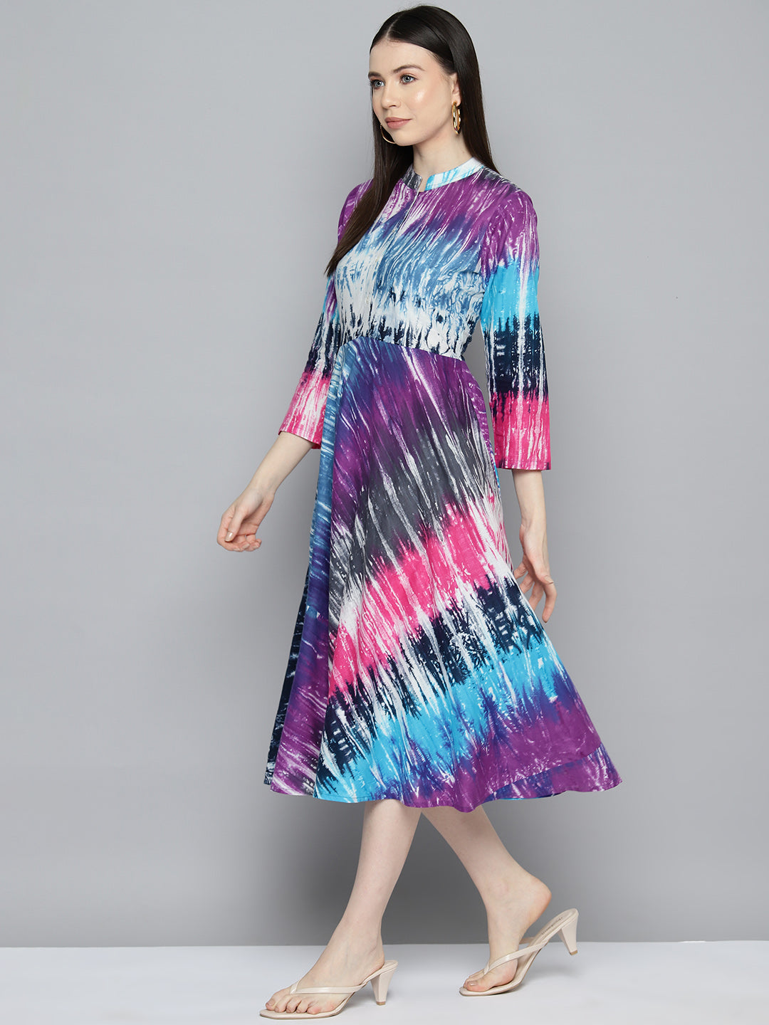 Women's Ombre effect flared dress - Taantav