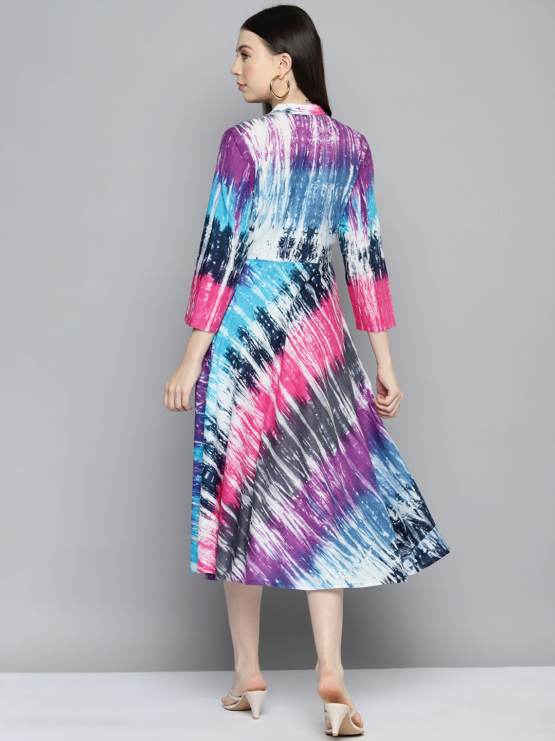 Women's Ombre effect flared dress - Taantav