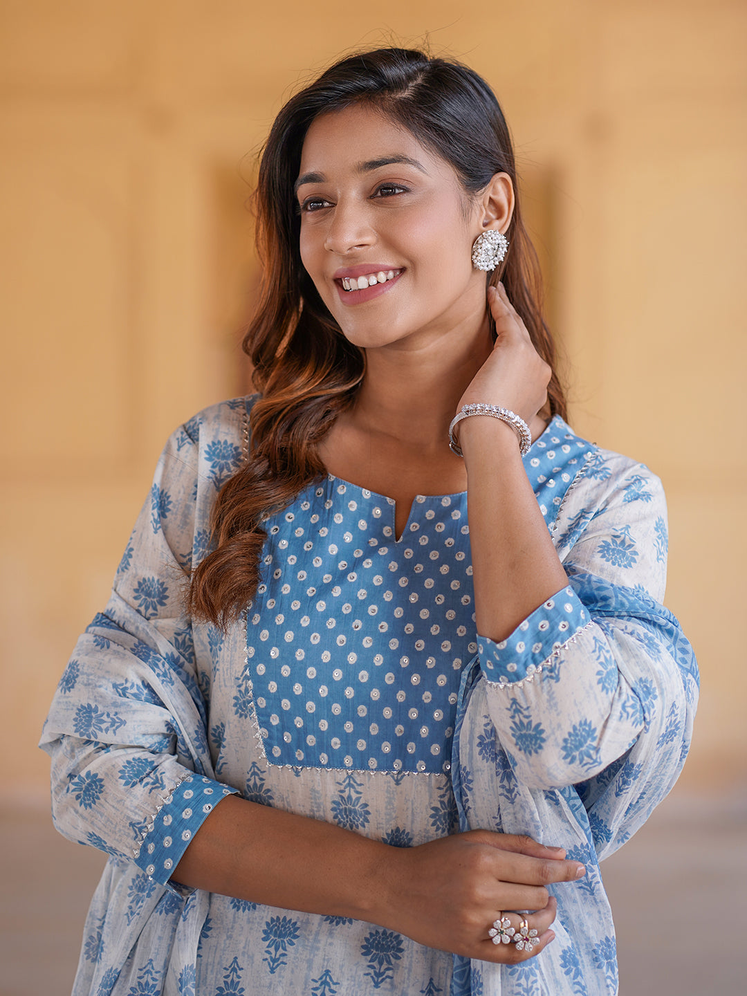 Women's White Pure Cotton Kurta