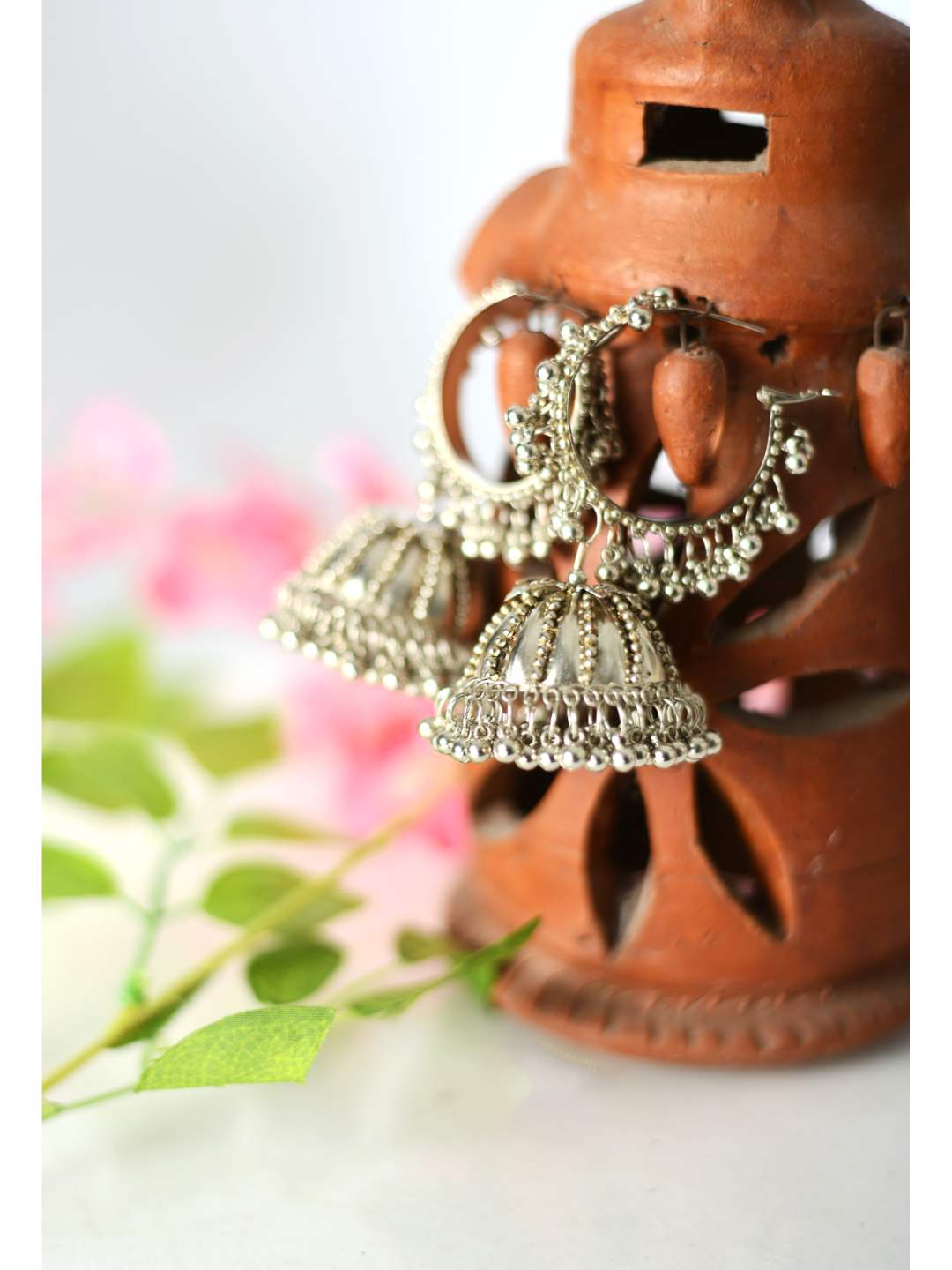 Oxidised Silver-Plated with Ghungroo Ea