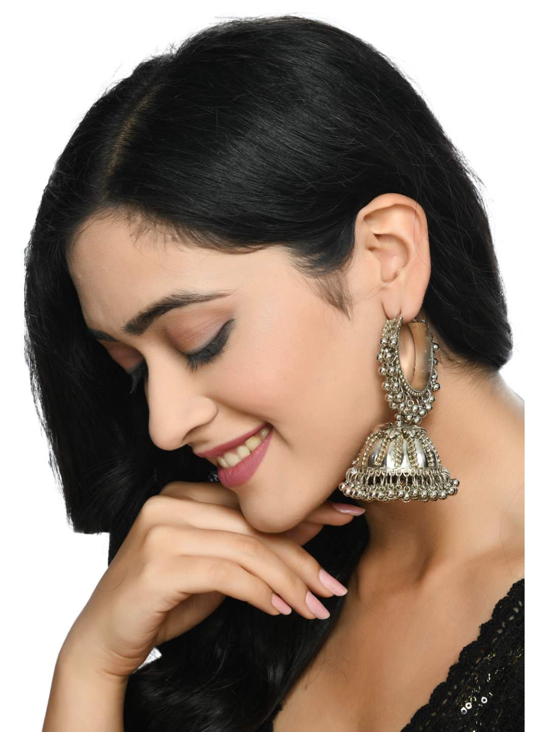 Oxidised Silver-Plated with Ghungroo Ea