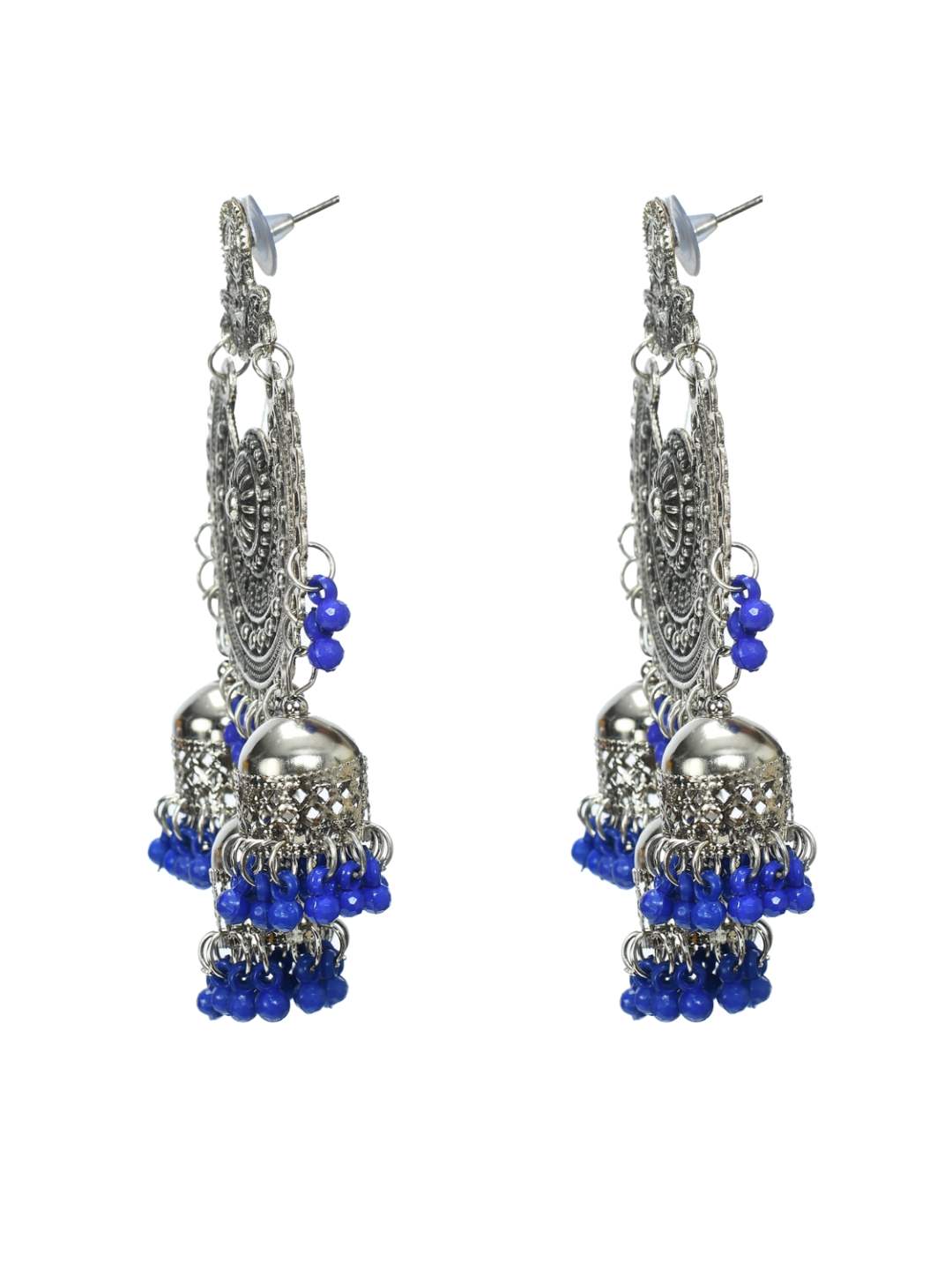 Johar Kamal Treditional Jhumkas with Maang Tikka Ear