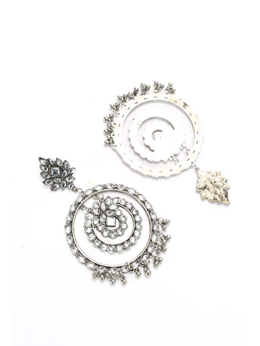 Johar Kamal Latest Design Earrings with White Kundan Jh