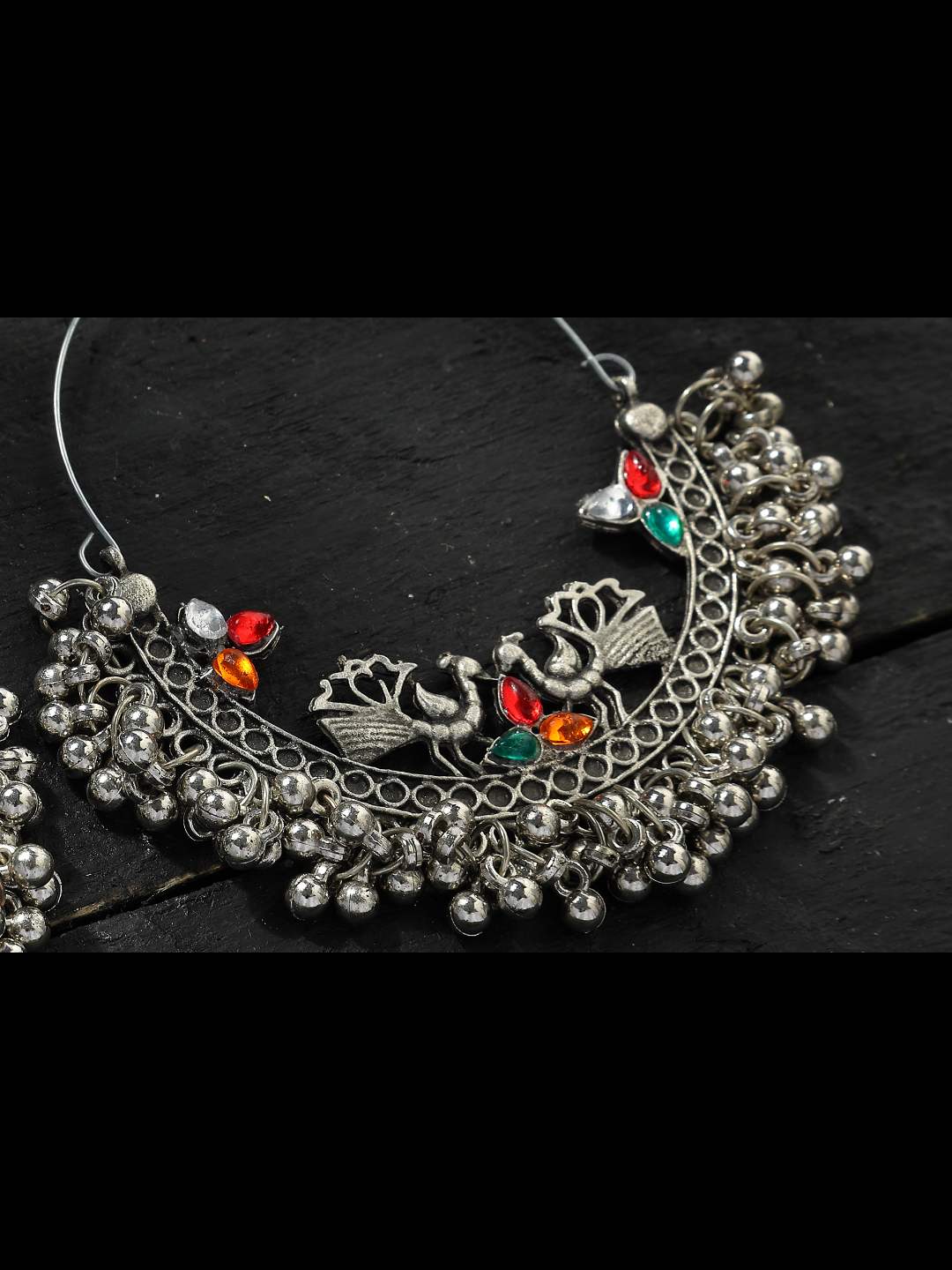Trendia Peacock design Chandbali Ear