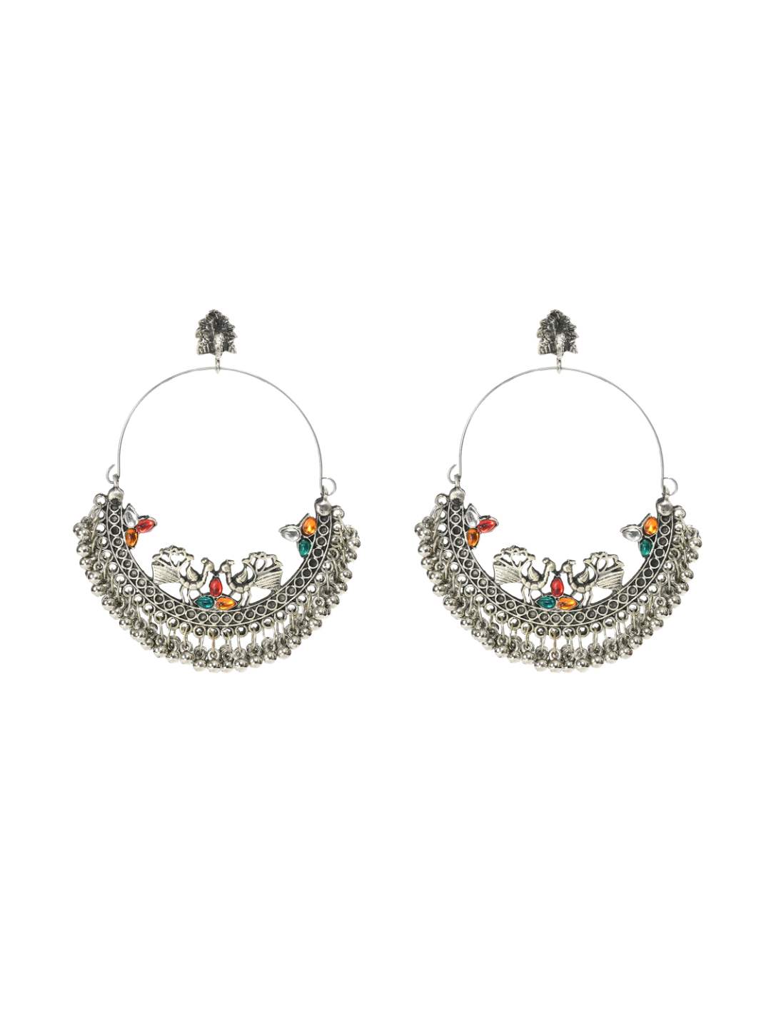 Trendia Peacock design Chandbali Ear