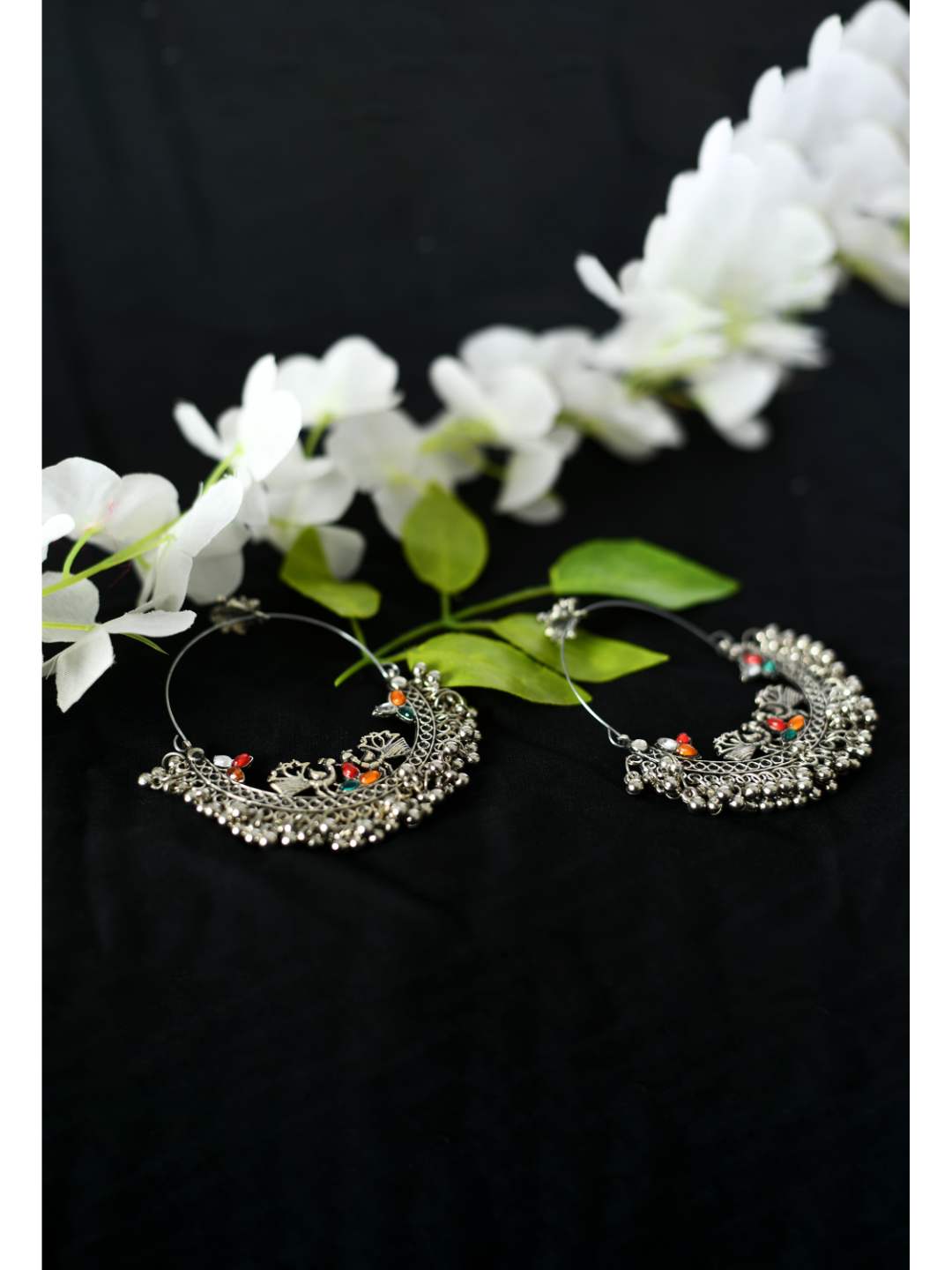 Trendia Peacock design Chandbali Ear