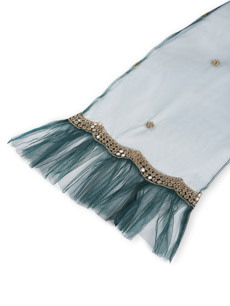 Girl's Nargis Net Full Lehenga