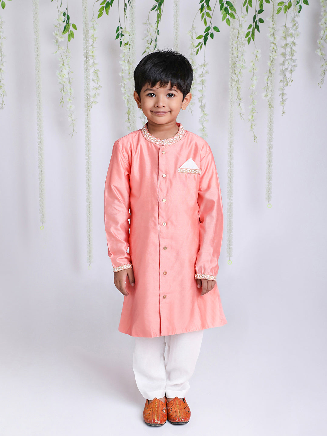 Boy's Embroidered Kurta Pajama Set - KID1 Boys