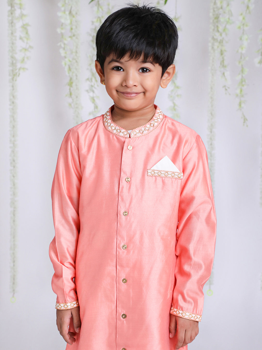Boy's Embroidered Kurta Pajama Set - KID1 Boys