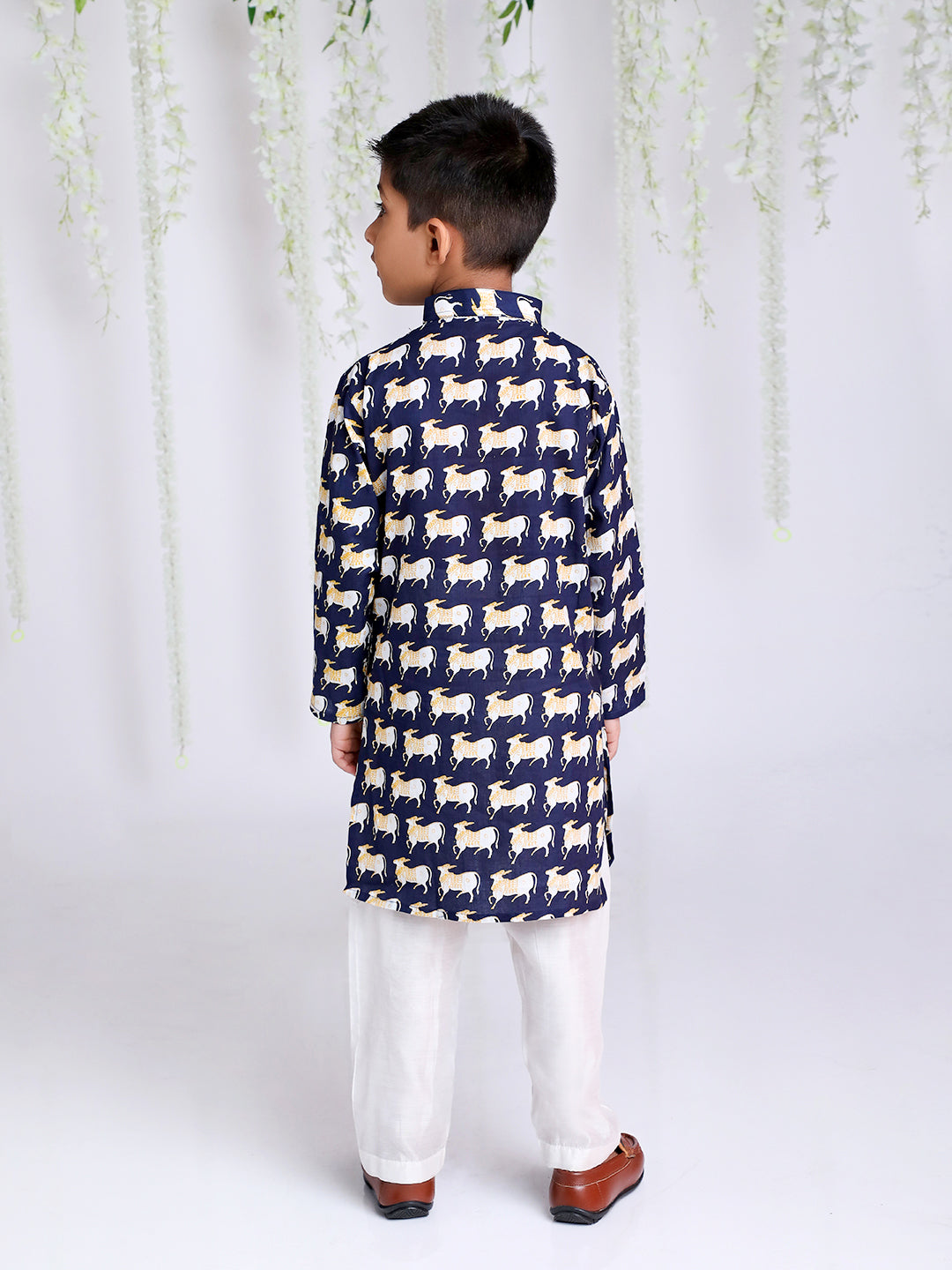Boy's Animal Print Kurta Pajama - KID1 Boys