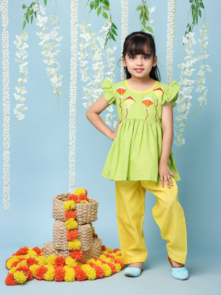 Girl's  Patang Peplum Kurti