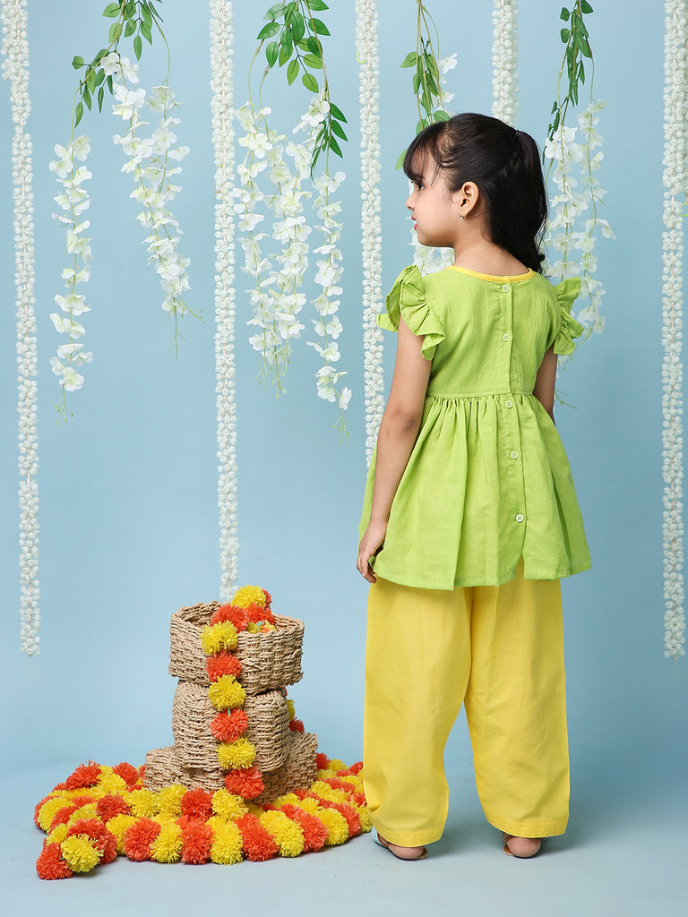 Girl's  Patang Peplum Kurti