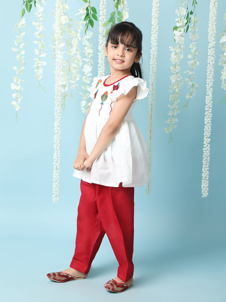 Girl's  Patang Peplum Kurti