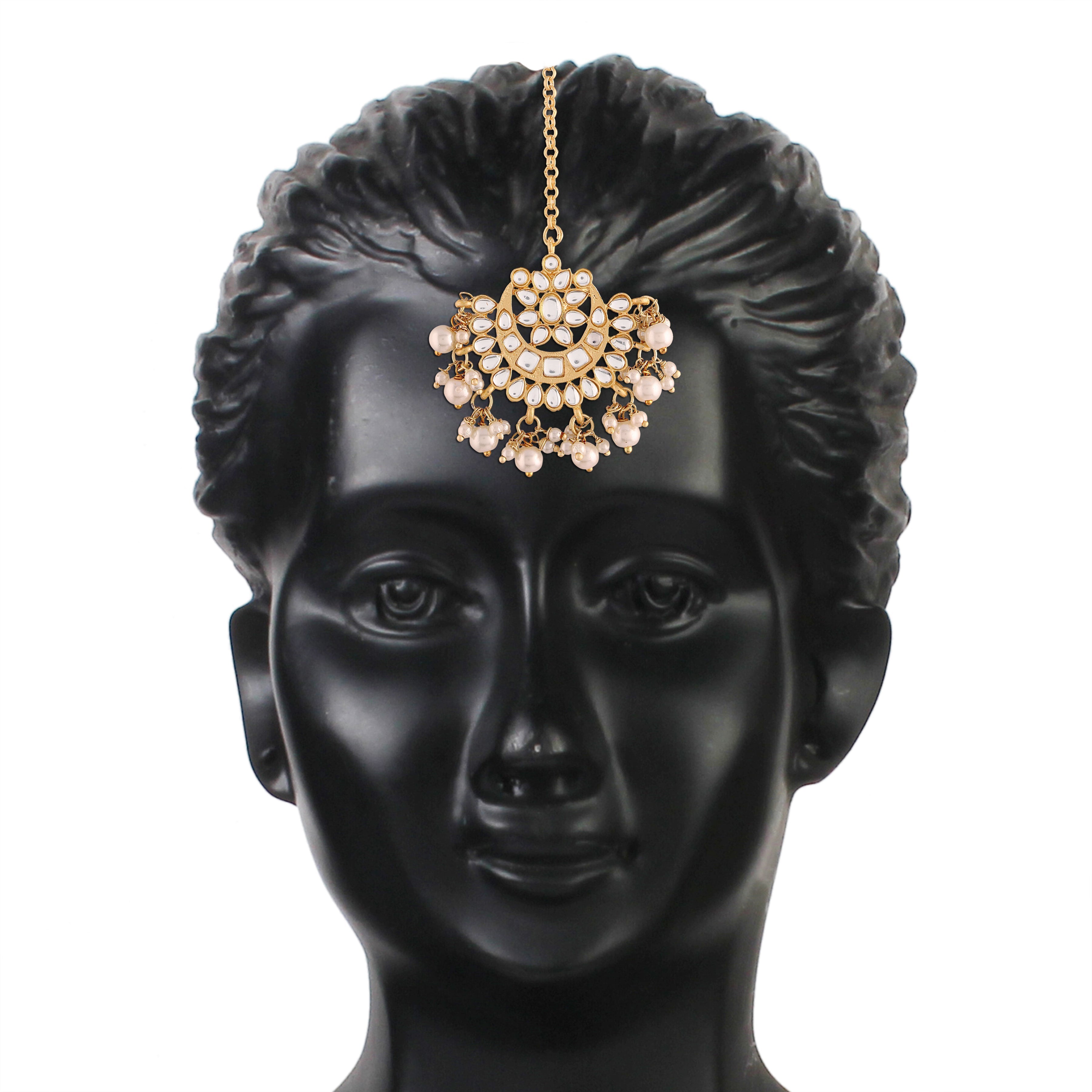 Women's 18k Gold Plated Black Pearl Beaded Choker Se