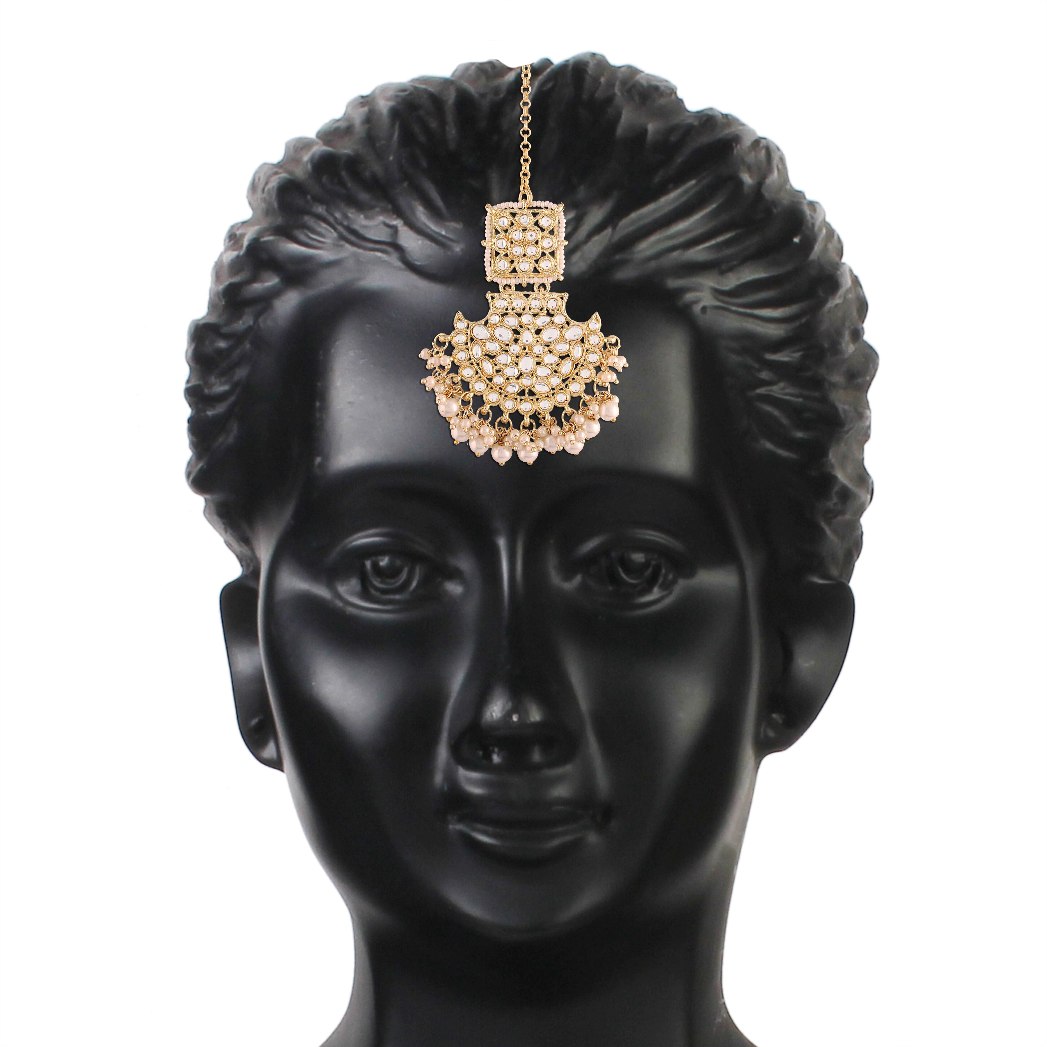 Women's 18k Gold Plated Black Pearl Beaded Choker Se